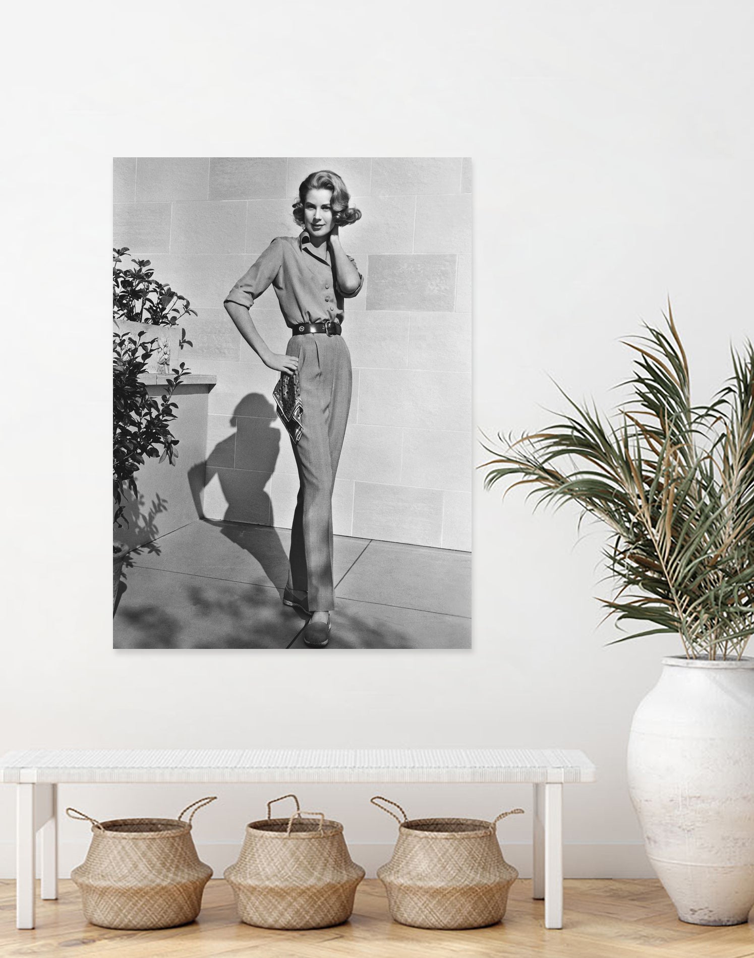 Grace Kelly (b/w photo) by BridgemanArt on GIANT ART - black and white actress