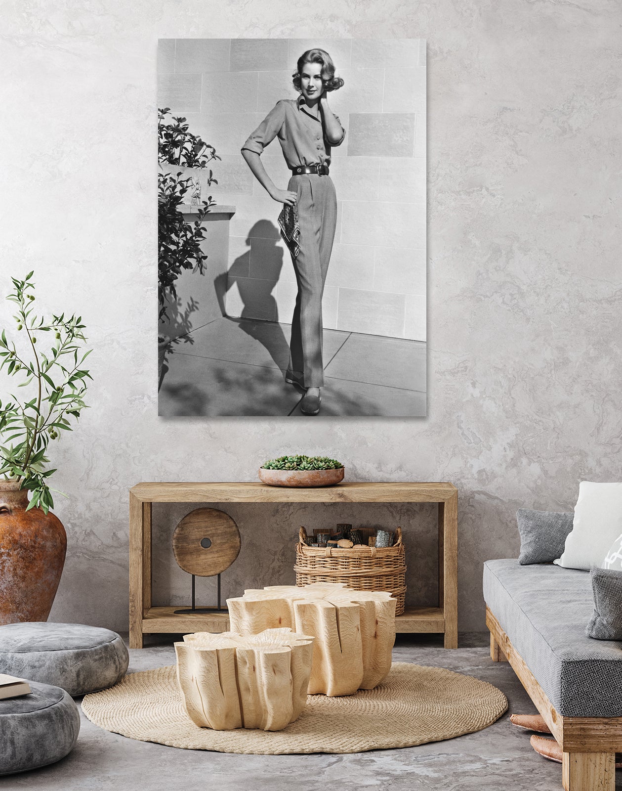 Grace Kelly (b/w photo) by BridgemanArt on GIANT ART - black and white actress