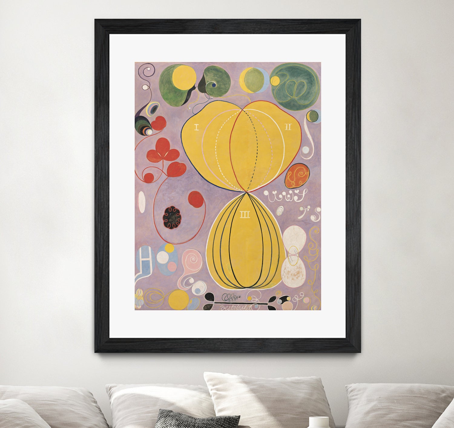 The Ten Largest, No. 7., Adulthood, Group IV, 1907 (oil on canvas) by Hilma af Klint on GIANT ART - museums