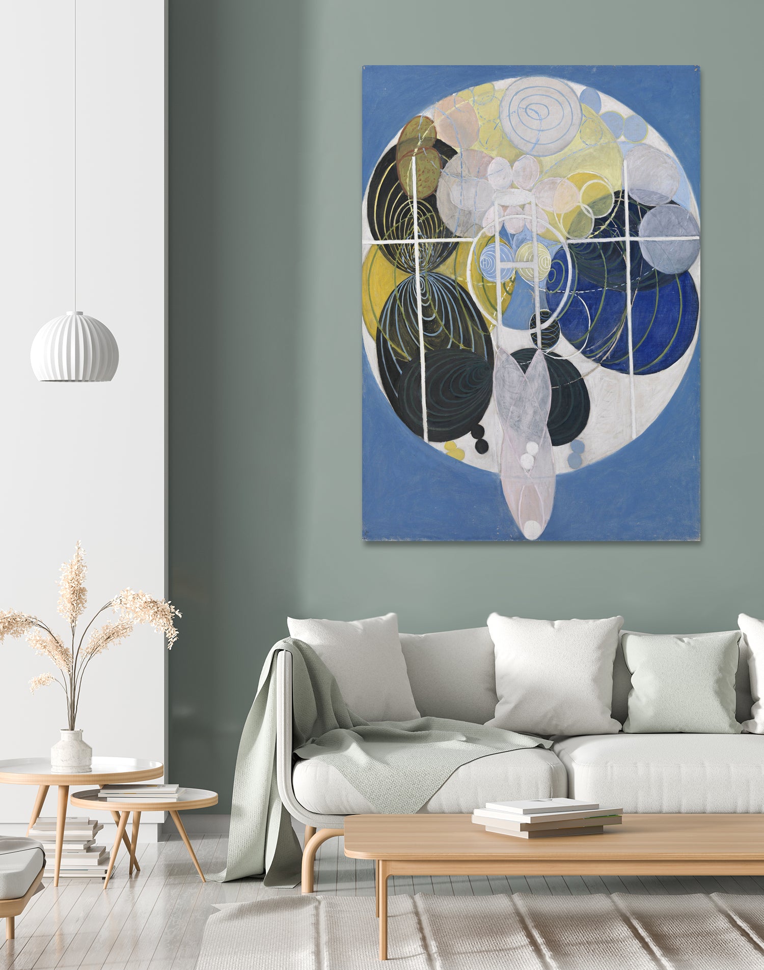 The Large Figure Paintings, No. 5, Group III, The Key to All Works to Date, The WU/Rose Series, 1907 by Hilma af Klint on GIANT ART - blue museums