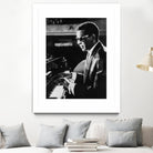 Ray Charles At The Piano by Bridgeman Images  on GIANT ART - black and white photography