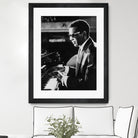 Ray Charles At The Piano by Bridgeman Images  on GIANT ART - black and white photography