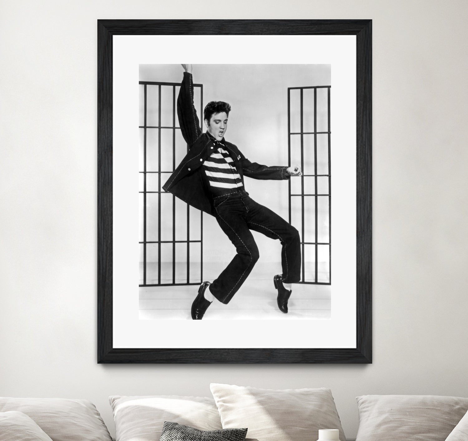 Jailhouse Rock' de RichardThorpe avec Elvis Presley 1957 by Bridgeman Images on GIANT ART - black and white photography 