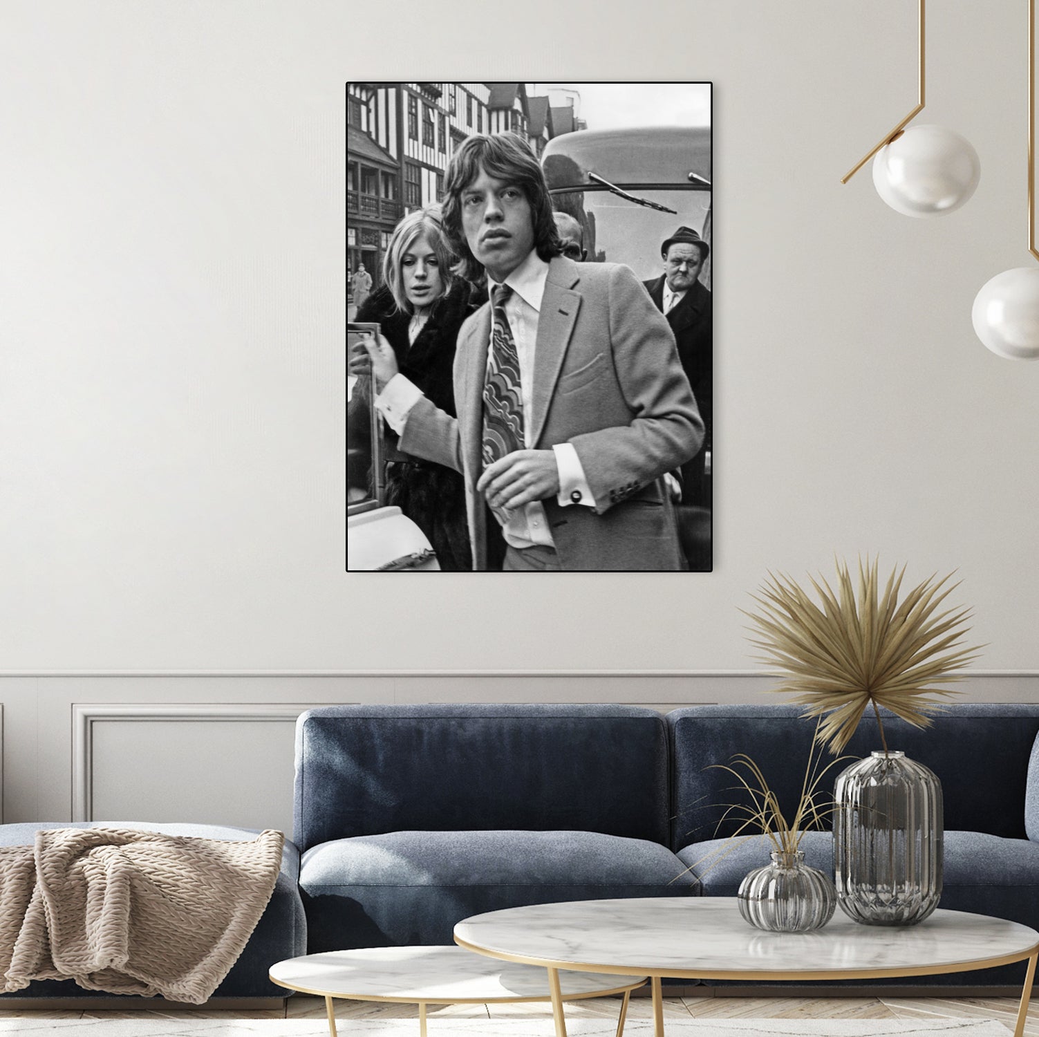 Mick Jagger et Marianne Faithfull by Bridgeman Images on GIANT ART - black and white photography