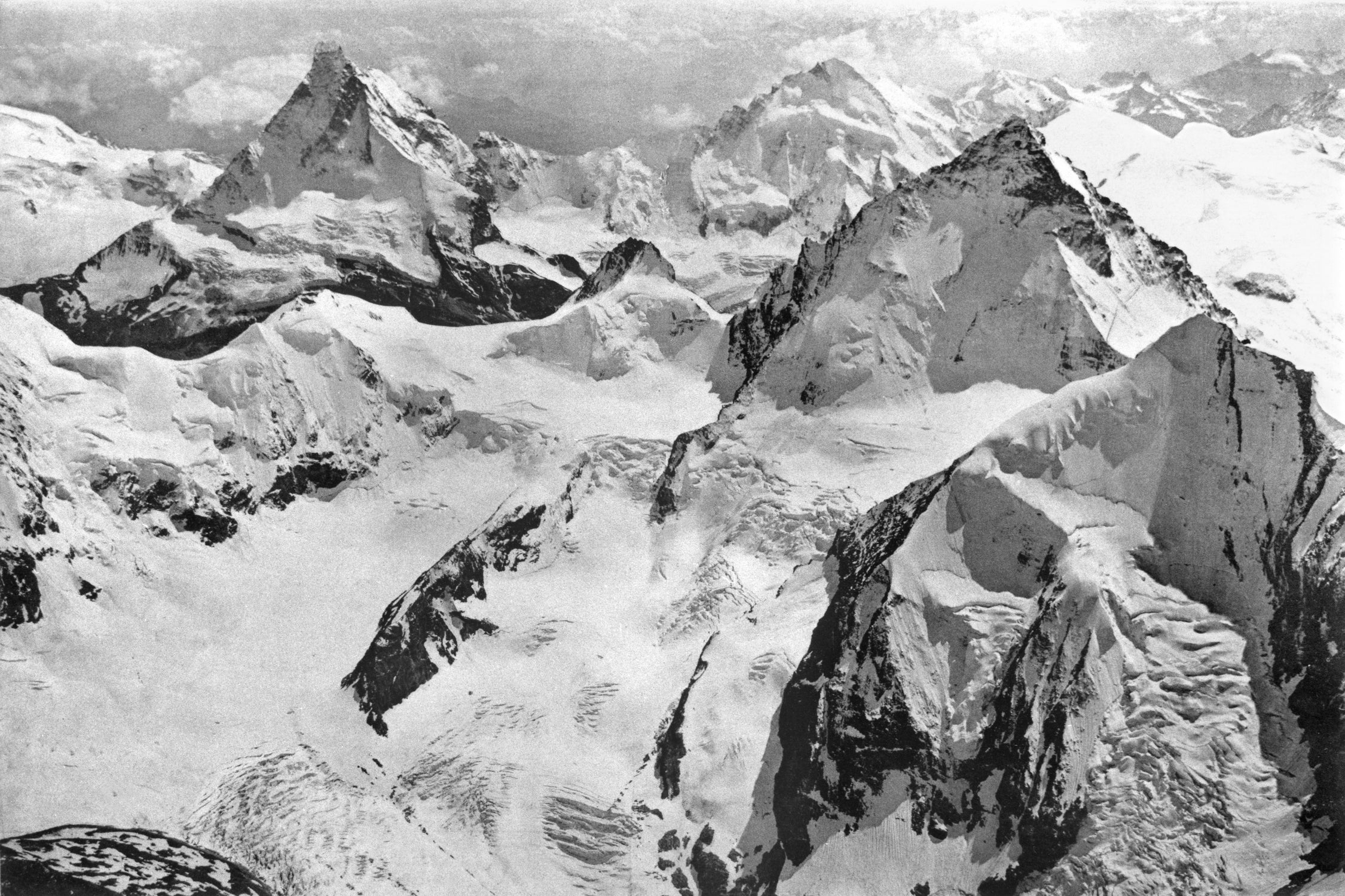 Mount Cervin, c.1900  by Bridgeman Images  on GIANT ART - black and white photogrpahy