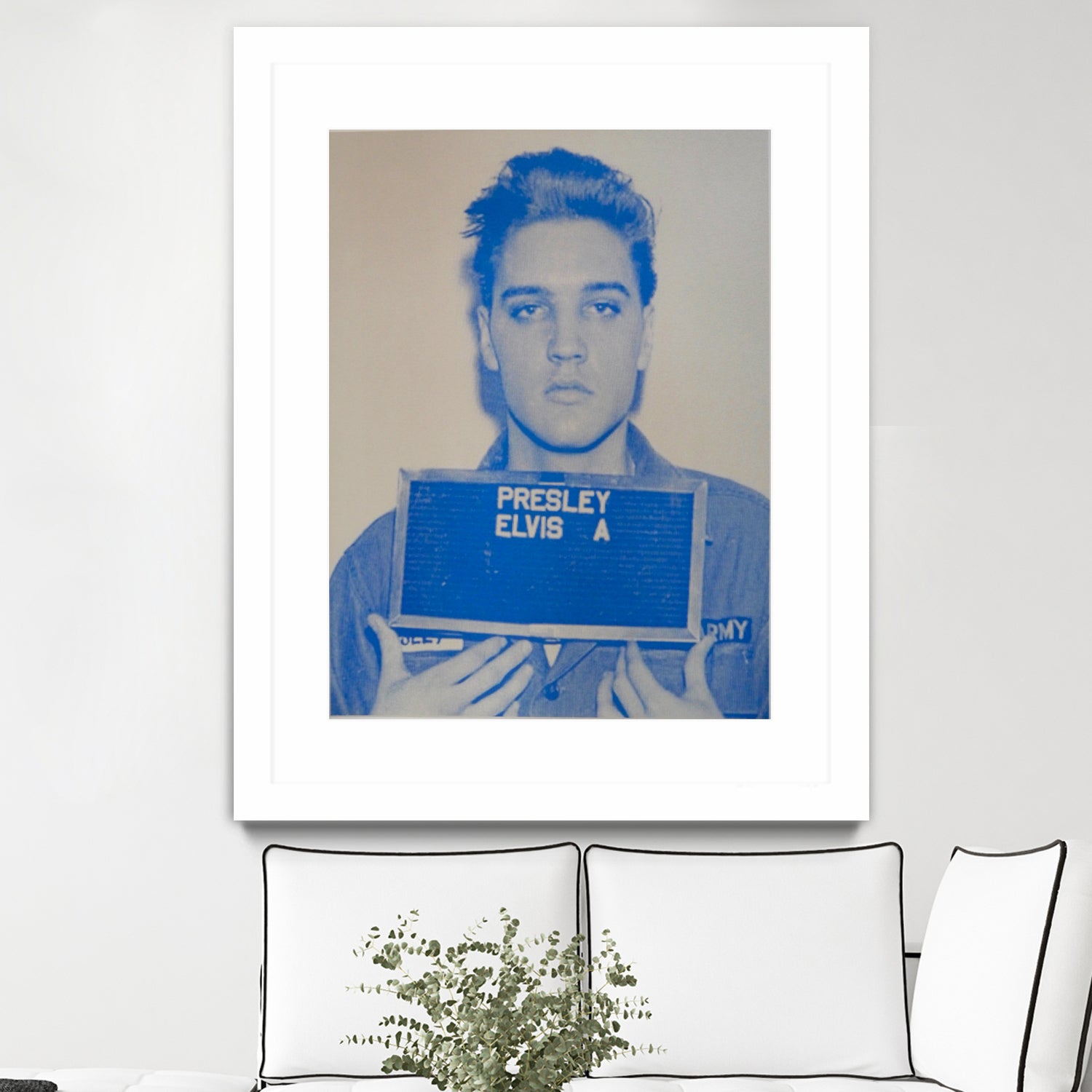 Elvis I, 2017  by Studwell, David on GIANT ART - blue photography