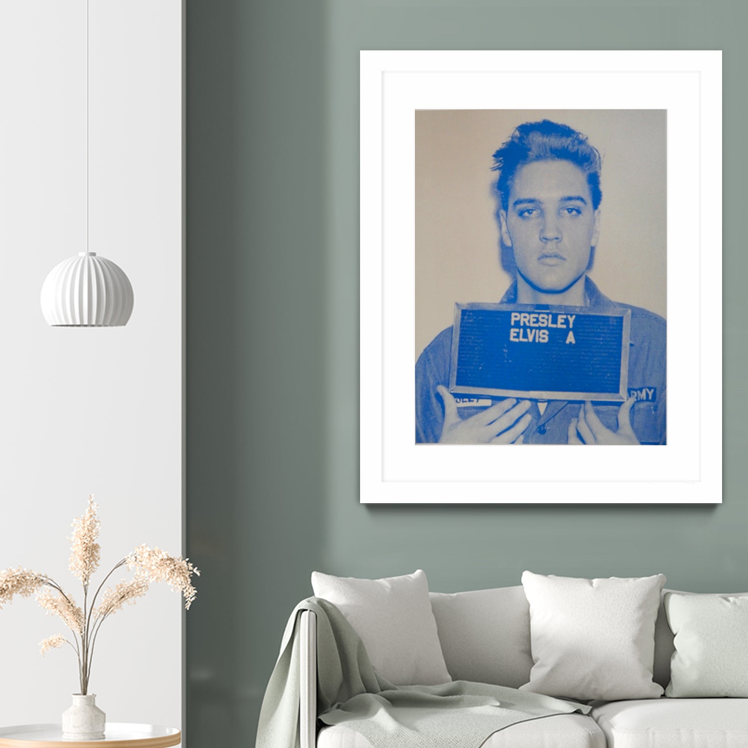 Elvis I, 2017  by Studwell, David on GIANT ART - blue photography