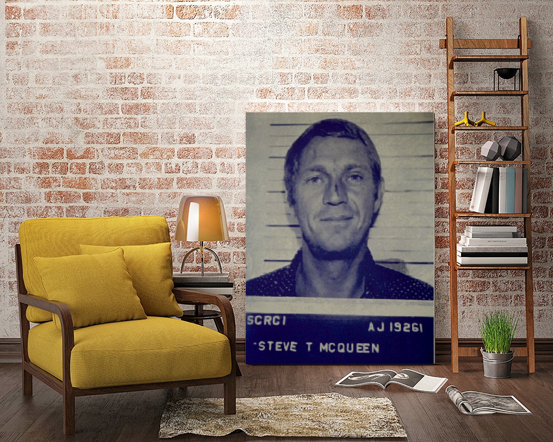 Steve McQueen I, 2017 by Bridgeman Iamges  on GIANT ART - black 