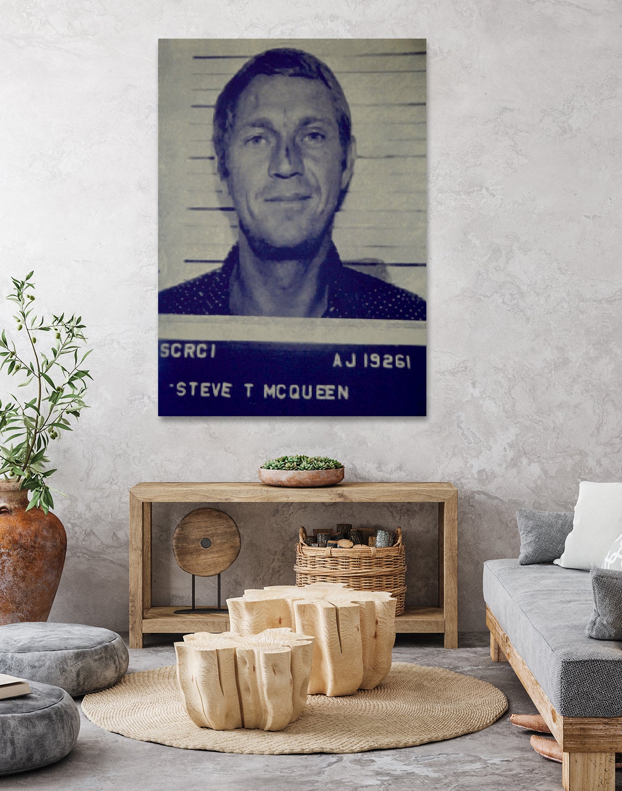 Steve McQueen I, 2017 by Bridgeman Iamges  on GIANT ART - black 