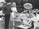 Elvis Presley, Jennifer Holden And Mickey Shaughnessy by Bridgeman on GIANT ART - black and white photography