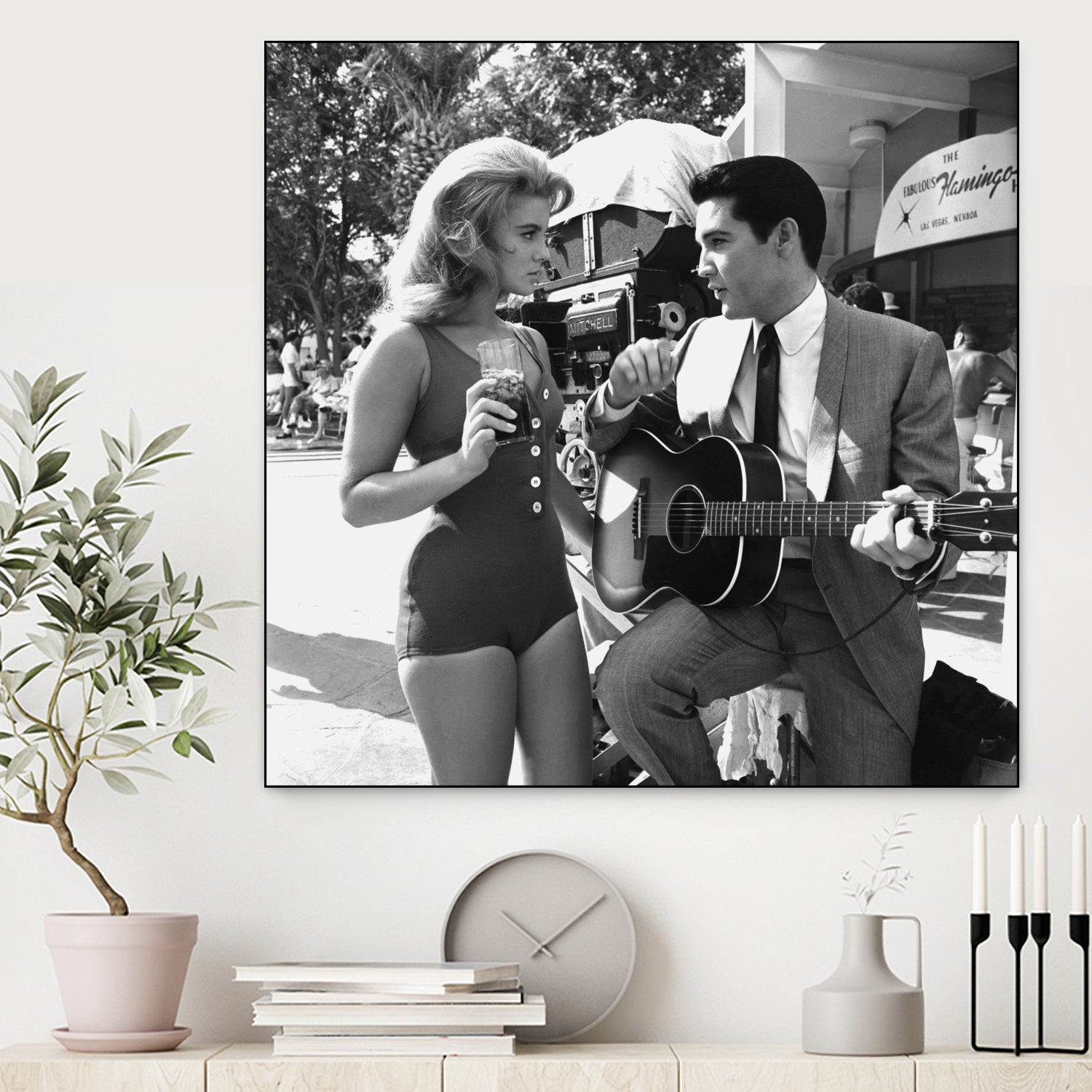 Ann-Margret And Elvis Presley, Viva Las Vegas 1964 Directed By George Sidney by Bridgman Images on GIANT ART - black and white photography