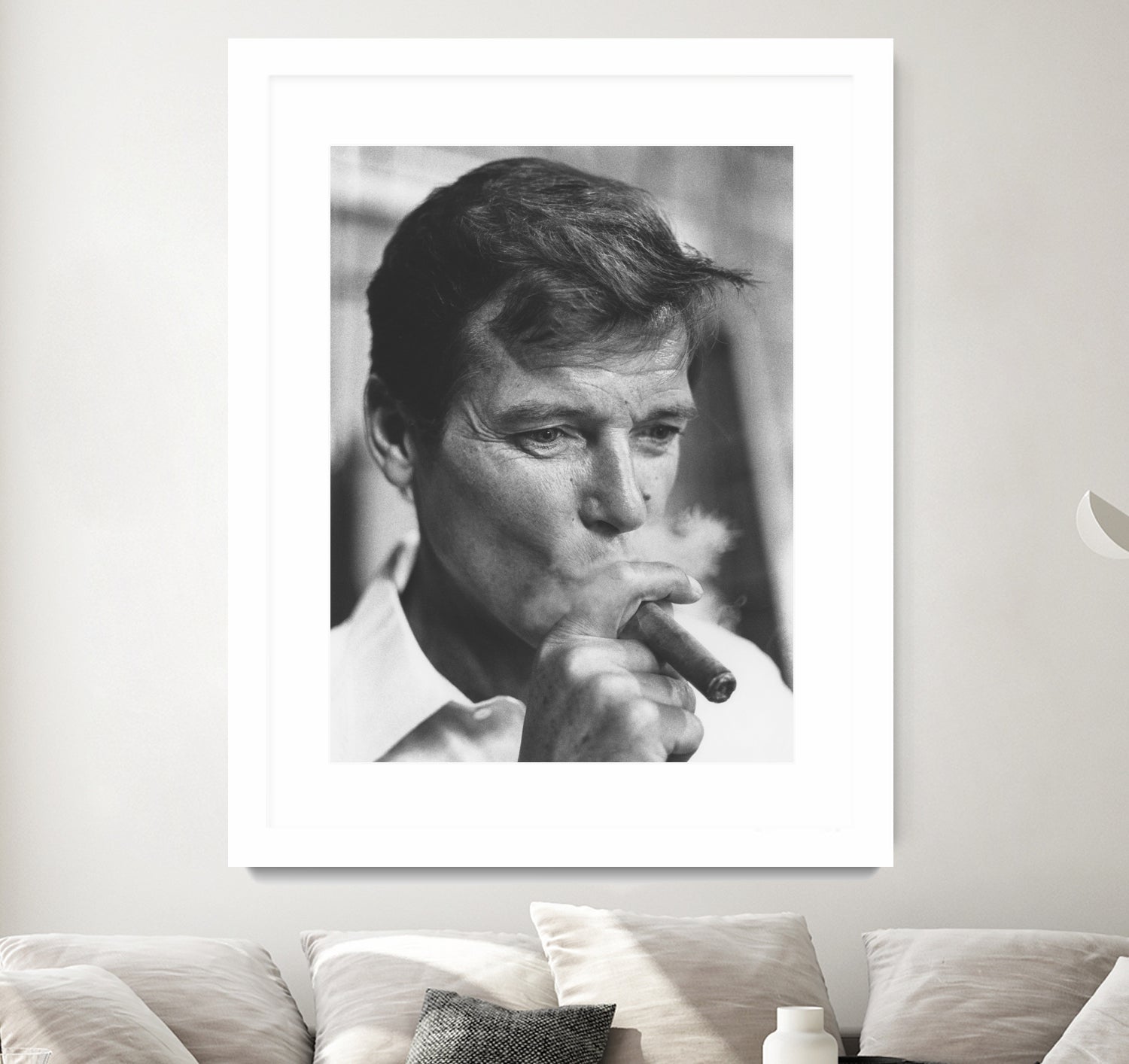 Roger Moore  by © Classic Picture Library / Bridgeman Images on GIANT ART - black and white photography