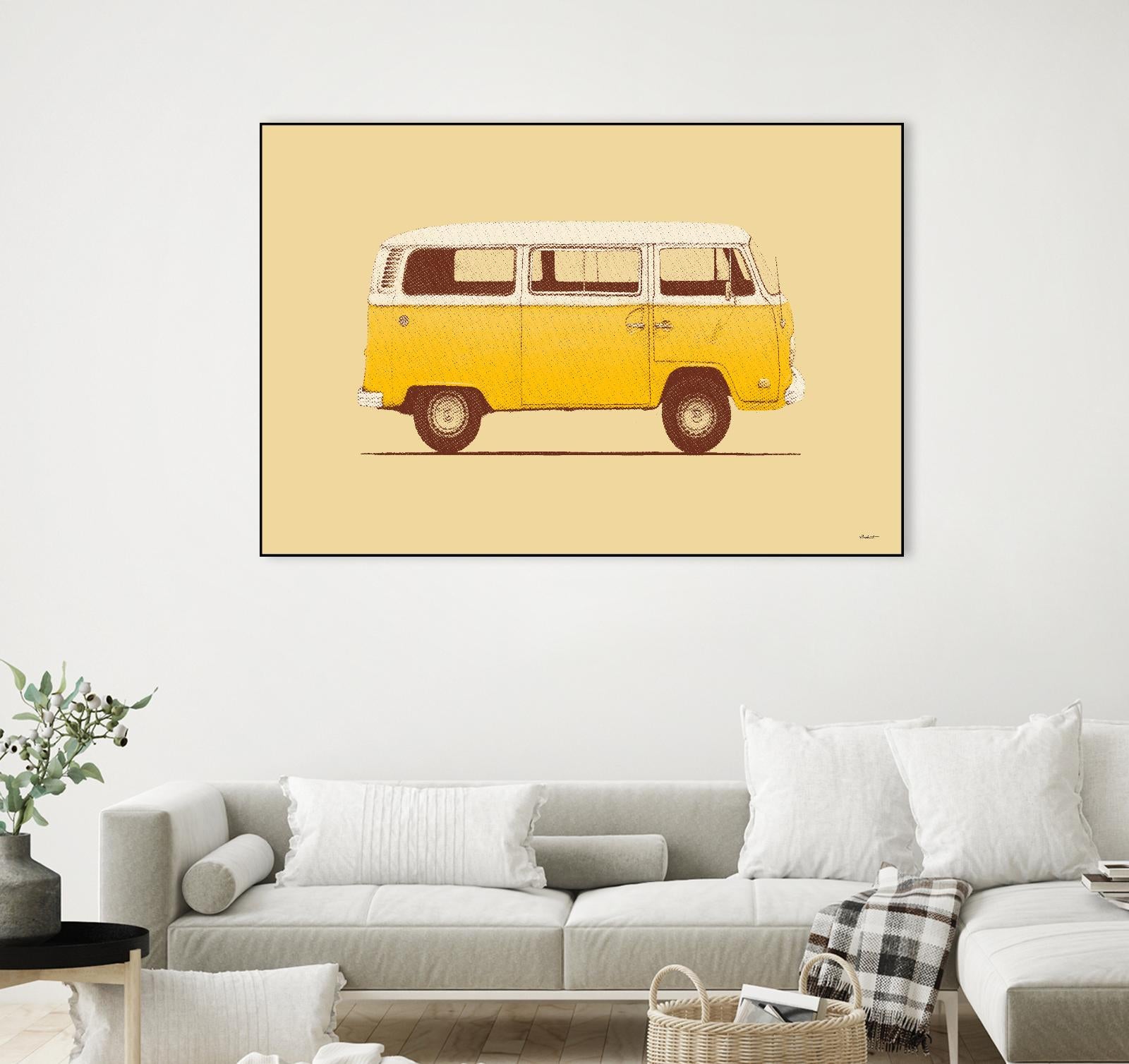 Yellow Van by Florent Bodart on GIANT ART