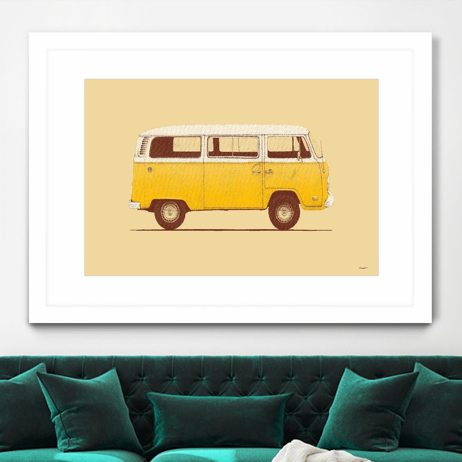 Yellow Van by Florent Bodart on GIANT ART