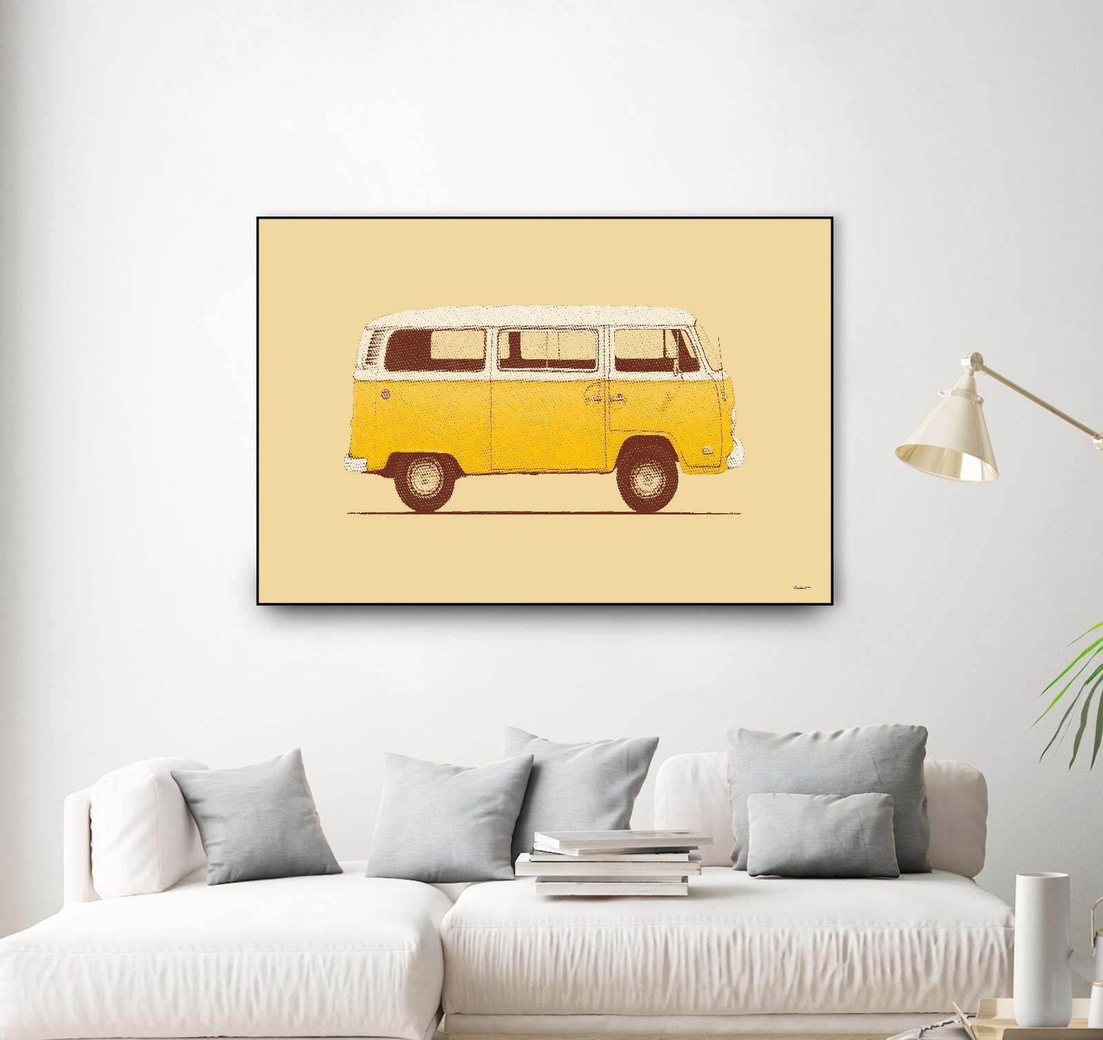 Yellow Van by Florent Bodart on GIANT ART