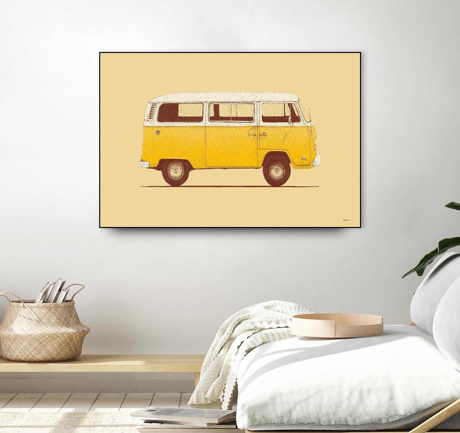 Yellow Van by Florent Bodart on GIANT ART