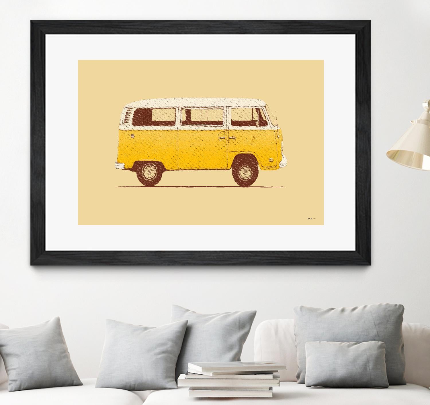 Yellow Van by Florent Bodart on GIANT ART