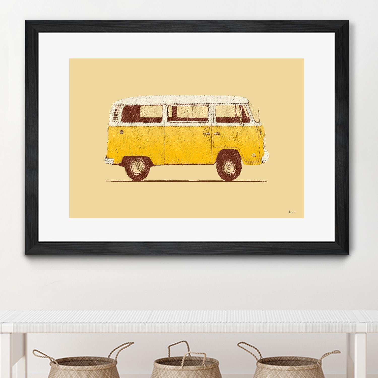 Yellow Van by Florent Bodart on GIANT ART