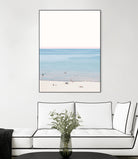 A day at the beach by 83 oranges on GIANT ART - blue coastal beach