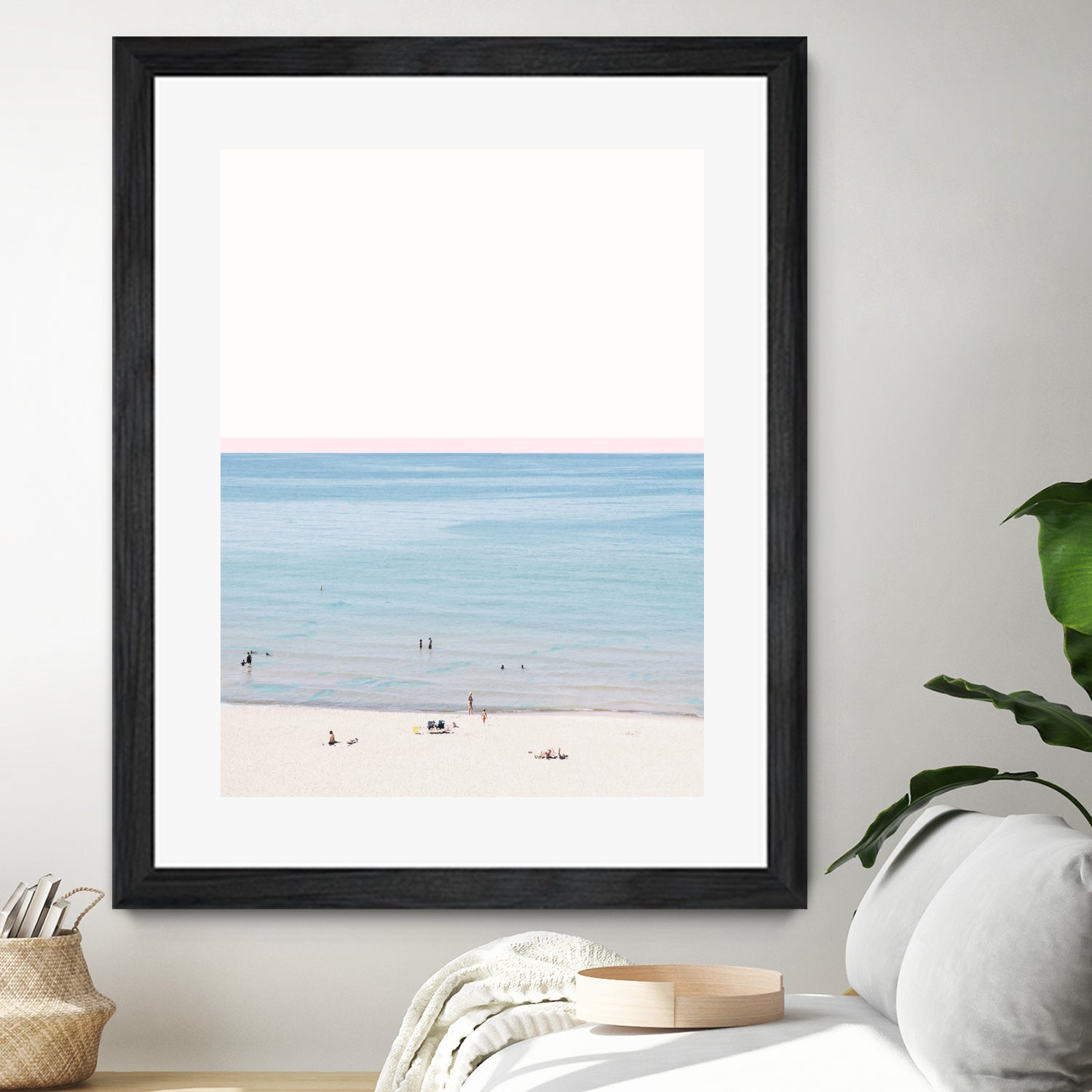 A day at the beach by 83 oranges on GIANT ART - blue coastal beach