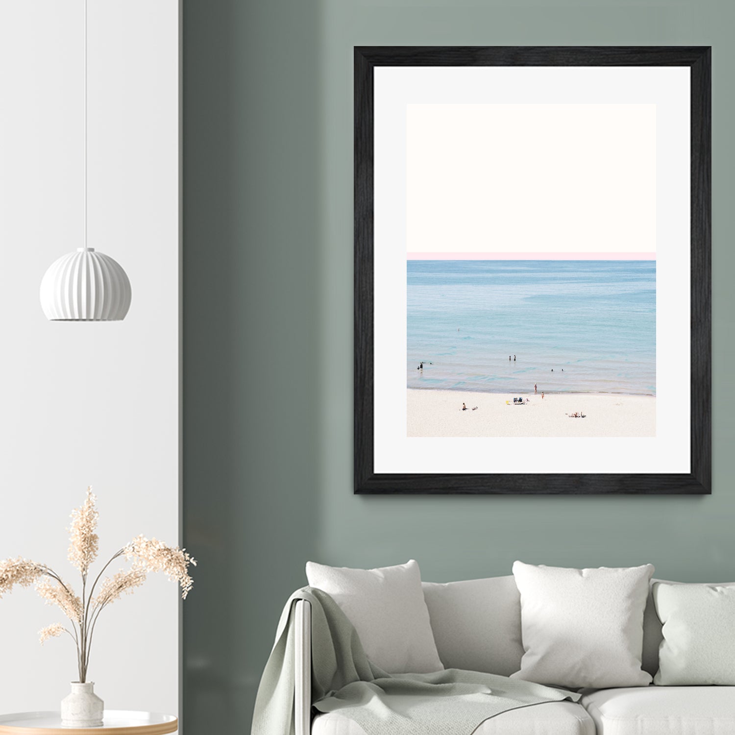 A day at the beach by 83 oranges on GIANT ART - blue coastal beach