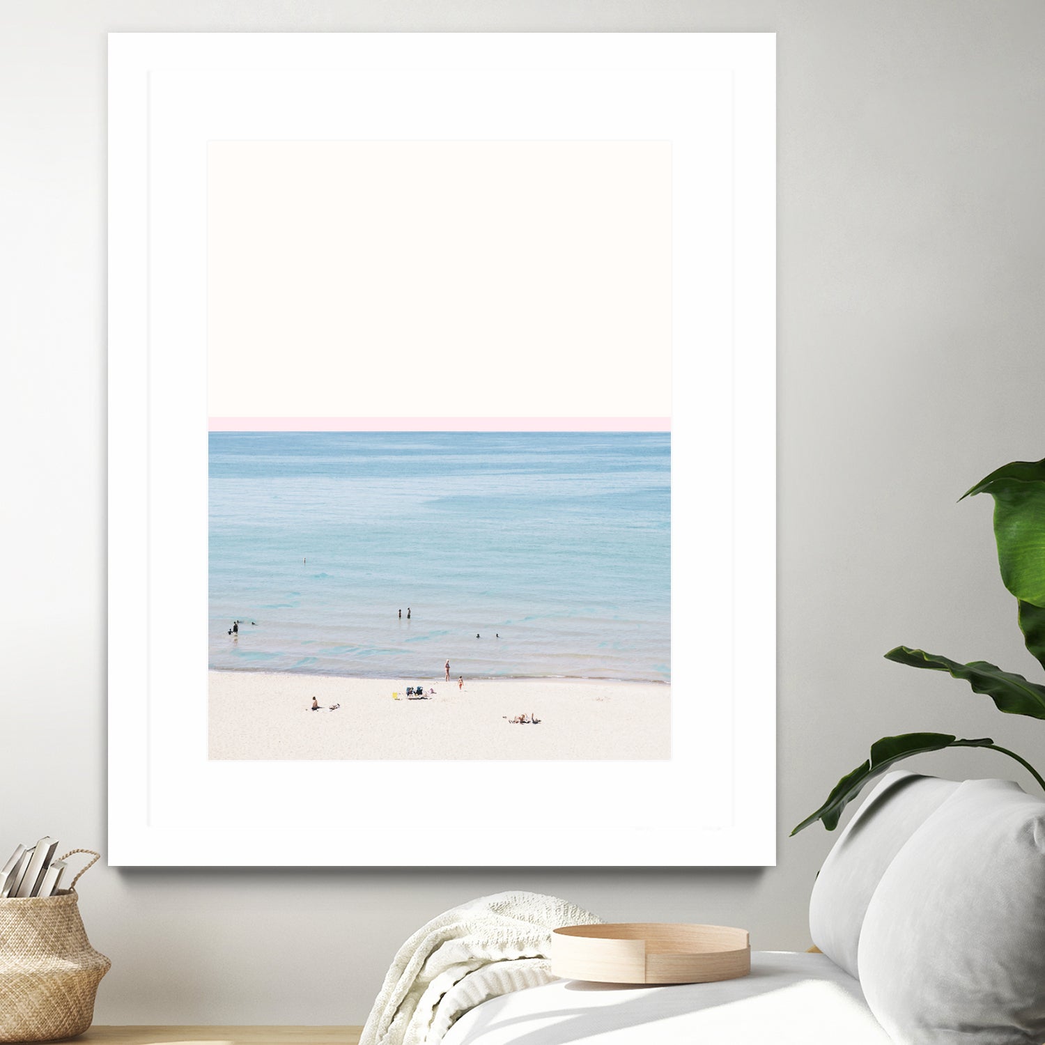 A day at the beach by 83 oranges on GIANT ART - blue coastal beach