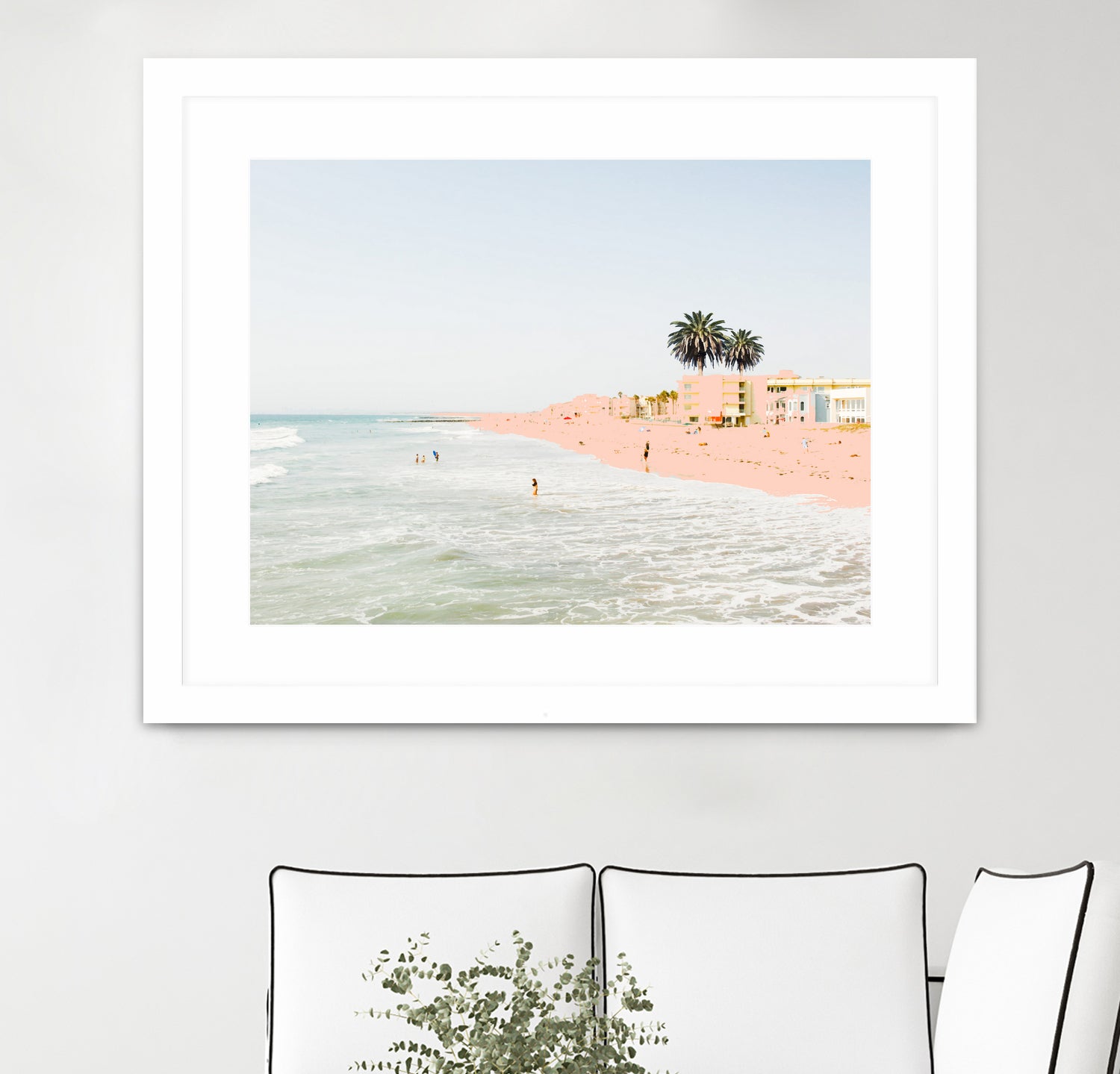 Pink Beach by 83 oranges on GIANT ART - pink digital sand