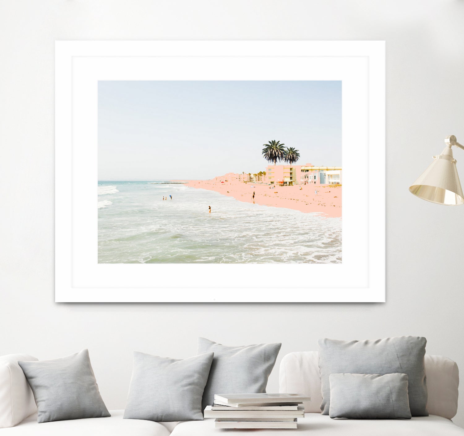 Pink Beach by 83 oranges on GIANT ART - pink digital sand