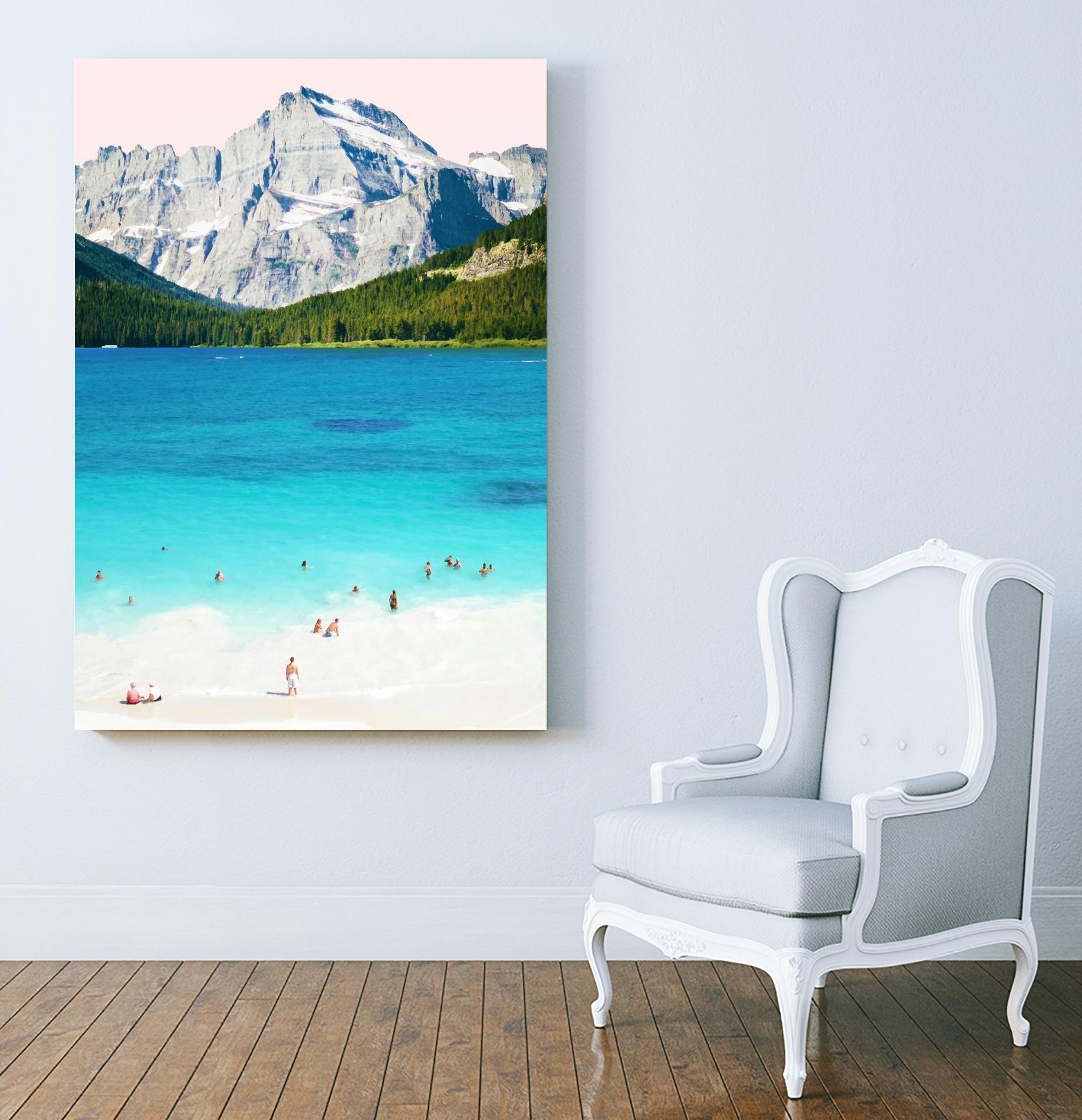 Summer Vibes  by 83 Oranges on GIANT ART - blue digital mountain