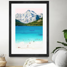 Summer Vibes  by 83 Oranges on GIANT ART - blue digital mountain