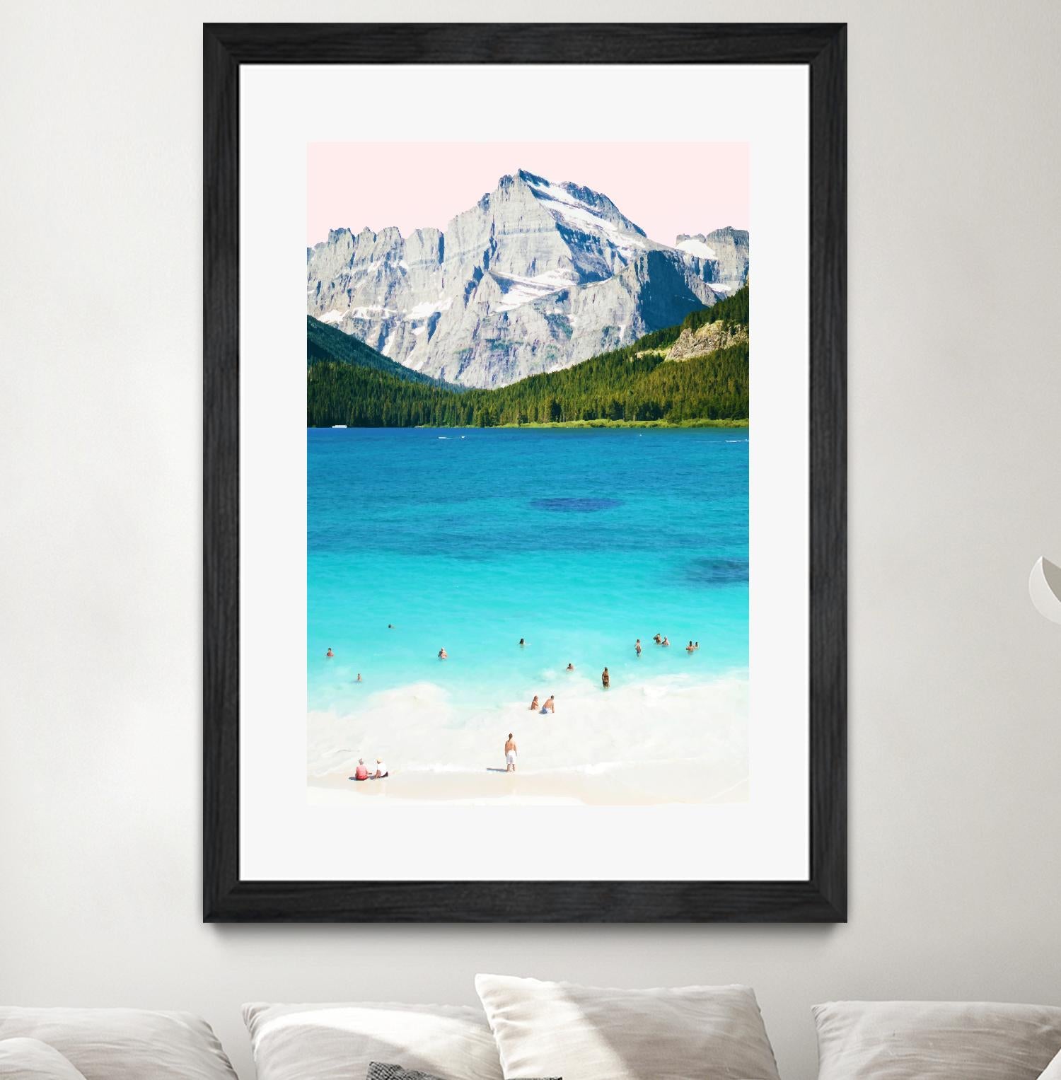 Summer Vibes  by 83 Oranges on GIANT ART - blue digital mountain