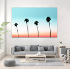 Sunset-Boulevard by 83 oranges on GIANT ART - orange digital palm tree