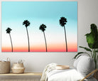 Sunset-Boulevard by 83 oranges on GIANT ART - orange digital palm tree