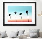 Sunset-Boulevard by 83 oranges on GIANT ART - orange digital palm tree