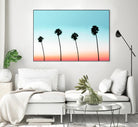 Sunset-Boulevard by 83 oranges on GIANT ART - orange digital palm tree