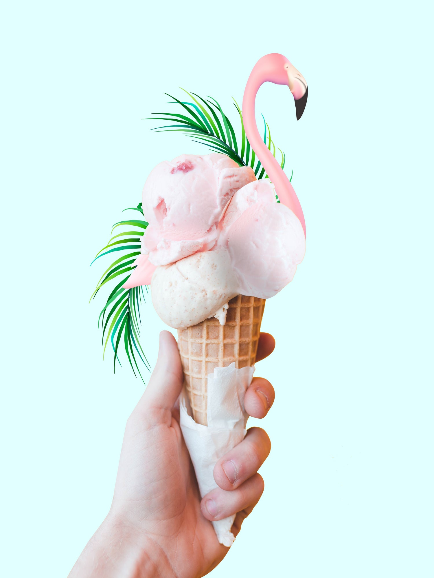 Tropical Ice Cream  by 83 oranges on GIANT ART - pink digital