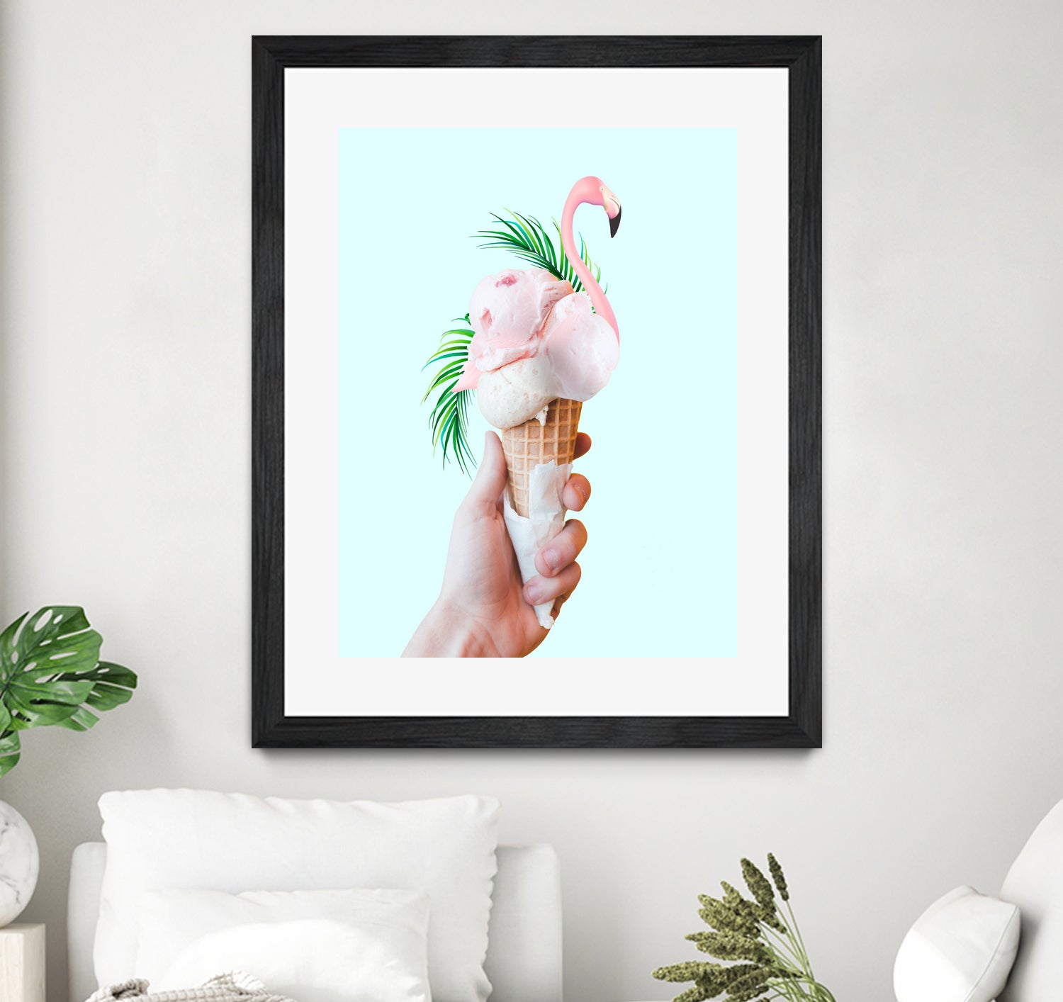 Tropical Ice Cream  by 83 oranges on GIANT ART - pink digital