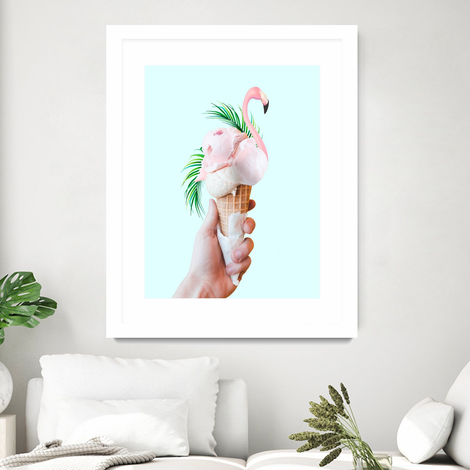 Tropical Ice Cream  by 83 oranges on GIANT ART - pink digital