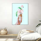 Tropical Ice Cream  by 83 oranges on GIANT ART - pink digital