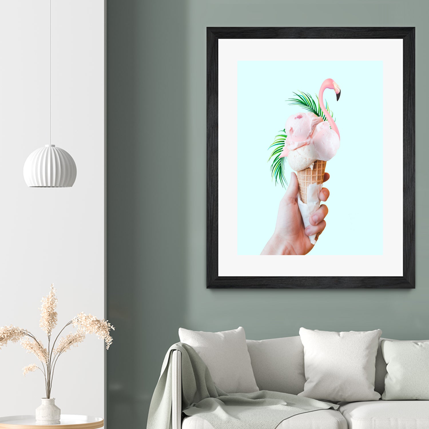 Tropical Ice Cream  by 83 oranges on GIANT ART - pink digital