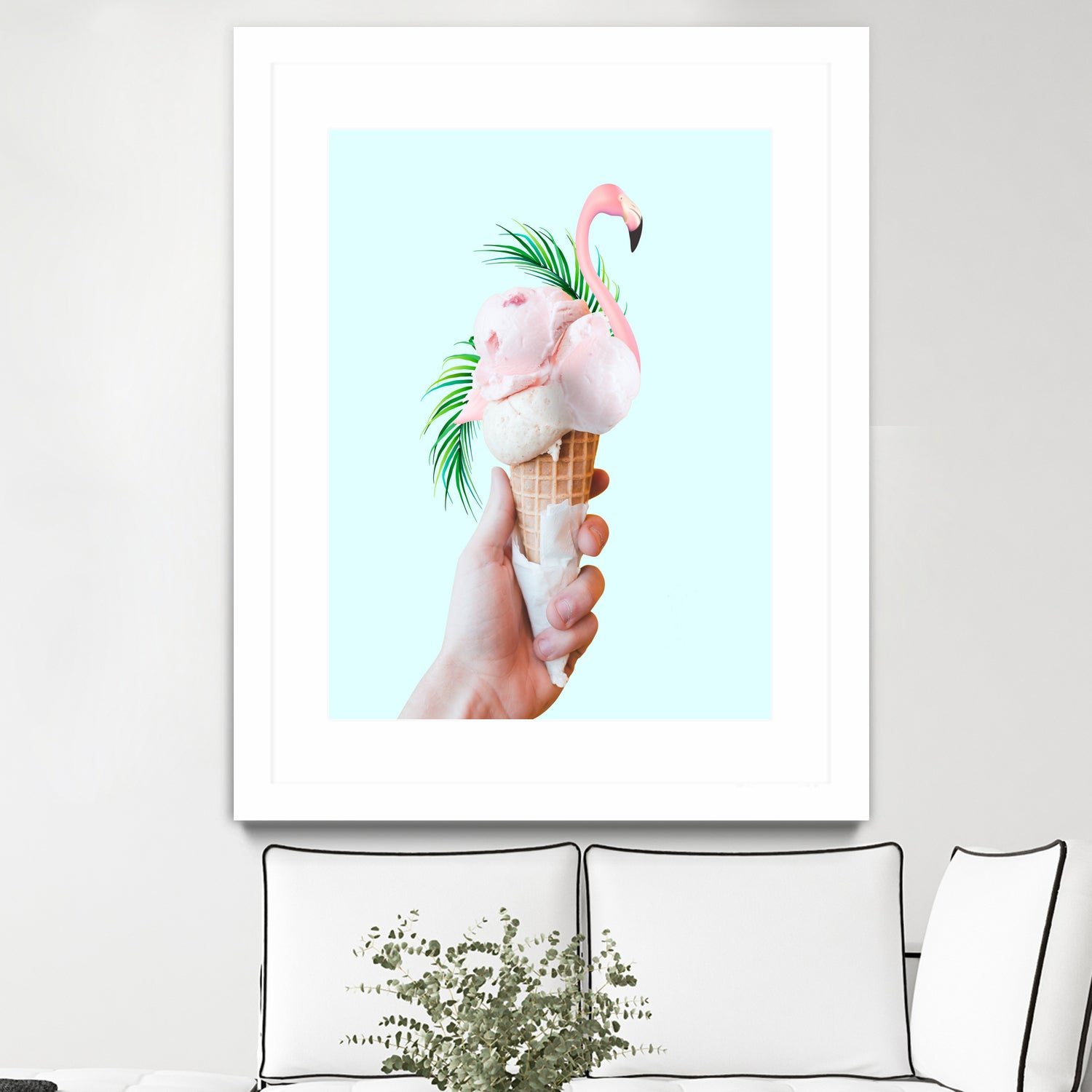 Tropical Ice Cream  by 83 oranges on GIANT ART - pink digital