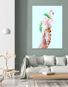 Tropical Ice Cream  by 83 oranges on GIANT ART - pink digital