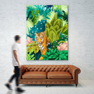 Jungle Tiger by 83 oranges on GIANT ART - orange digital jungle