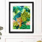 Jungle Tiger by 83 oranges on GIANT ART - orange digital jungle