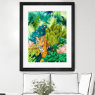 Jungle Tiger by 83 oranges on GIANT ART - orange digital jungle