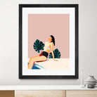 Sunday by 83 Oranges on GIANT ART - pink illustration pool