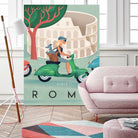 Visit Rome Vintage Art by Martin Wickstrom on GIANT ART