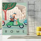 Visit Rome Vintage Art by Martin Wickstrom on GIANT ART