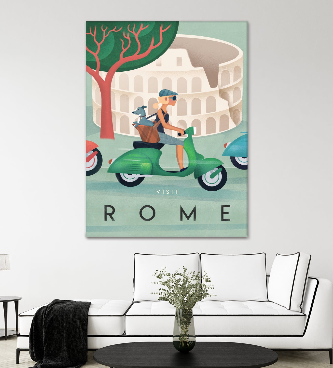 Visit Rome Vintage Art by Martin Wickstrom on GIANT ART