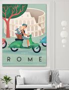 Visit Rome Vintage Art by Martin Wickstrom on GIANT ART